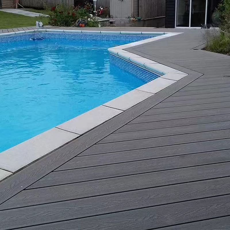 A beautiful, decade-old composite deck still looking new